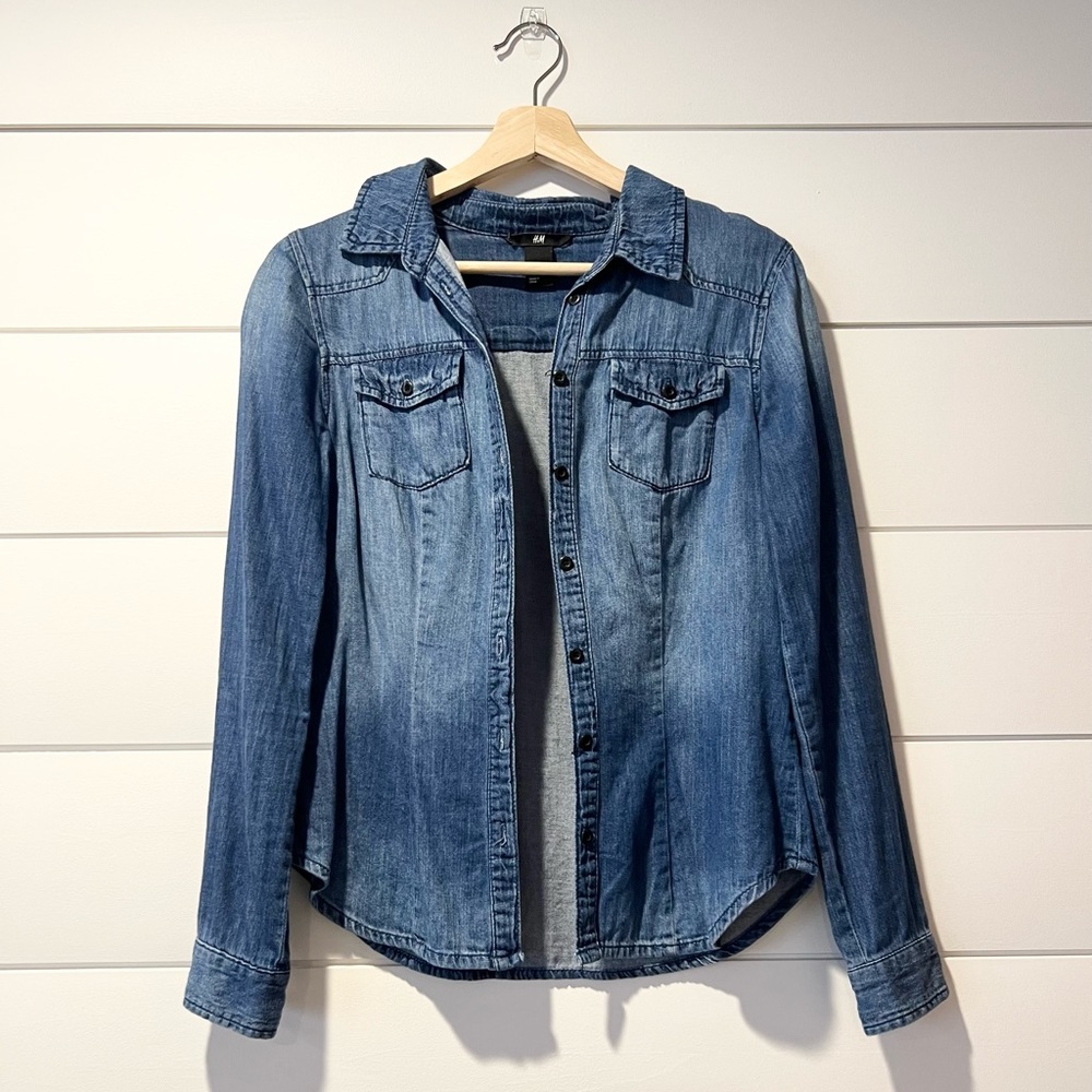 H&M denim shirt